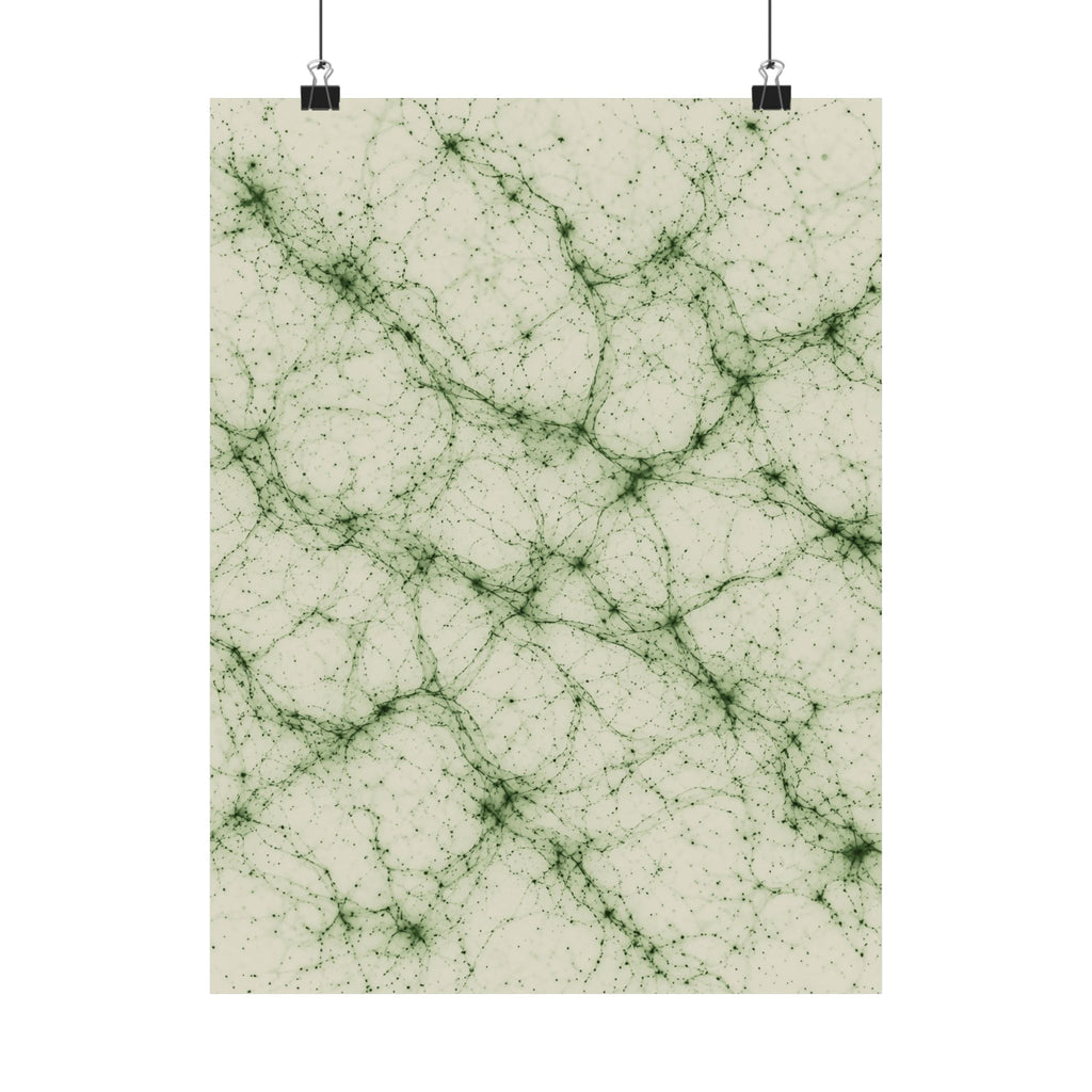 Neon Mycelium - Matcha Latte Poster