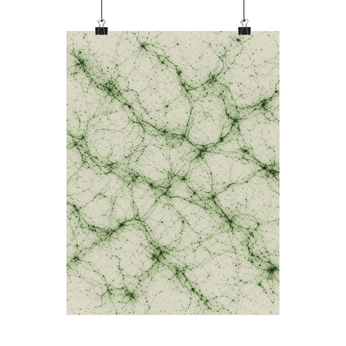 Neon Mycelium - Matcha Latte Poster
