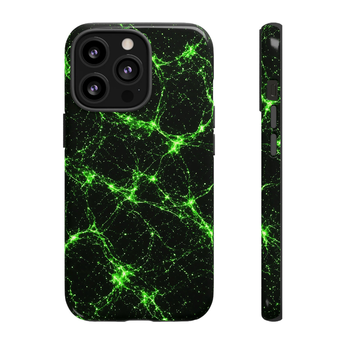 Neon Mycelium - Toxic Lime Phone Case