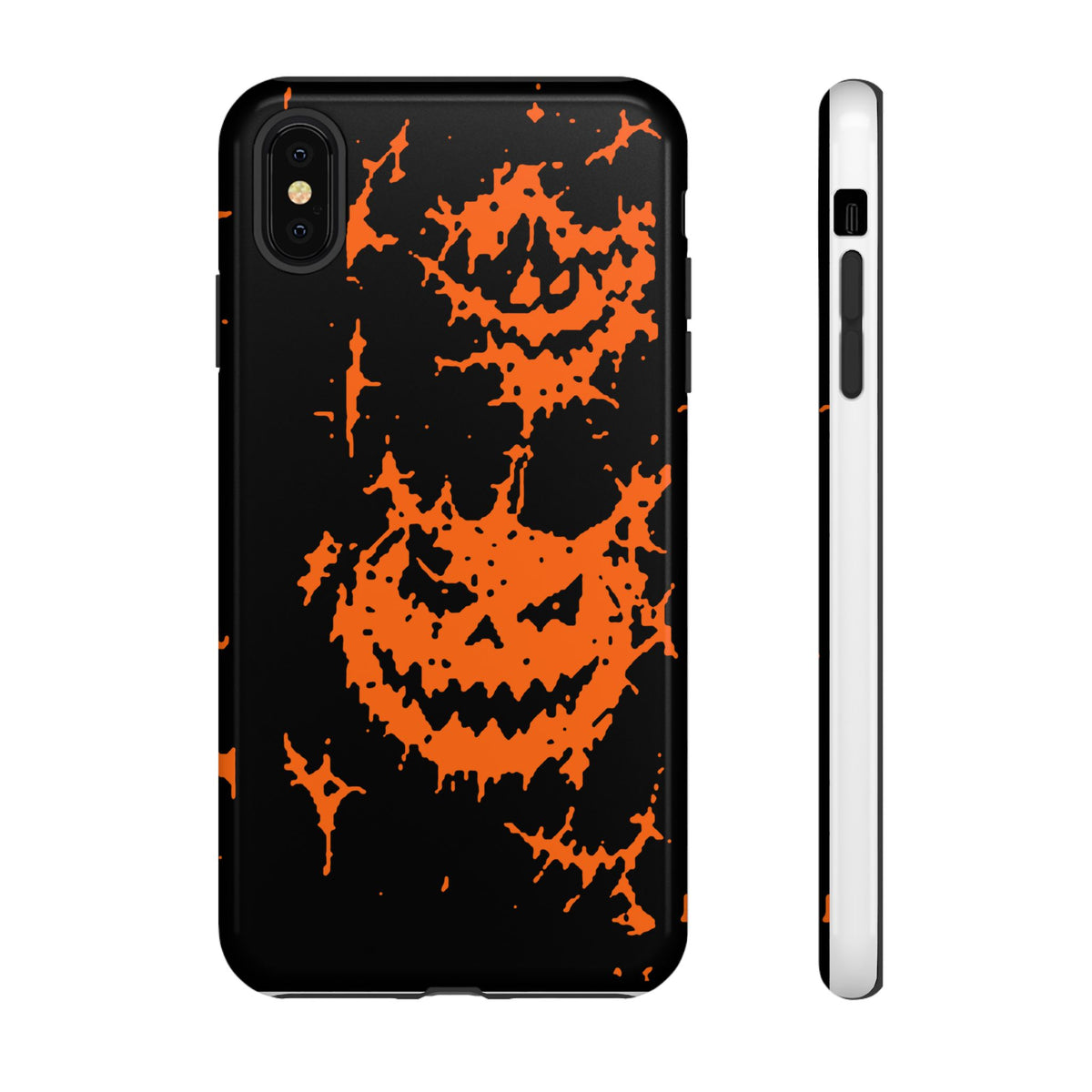 Orange Spiderweb Pumpkin Phone Case
