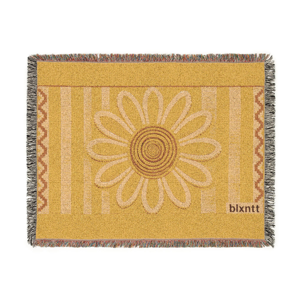 BLXNTT Yellow Hippie Woven Blanket #1