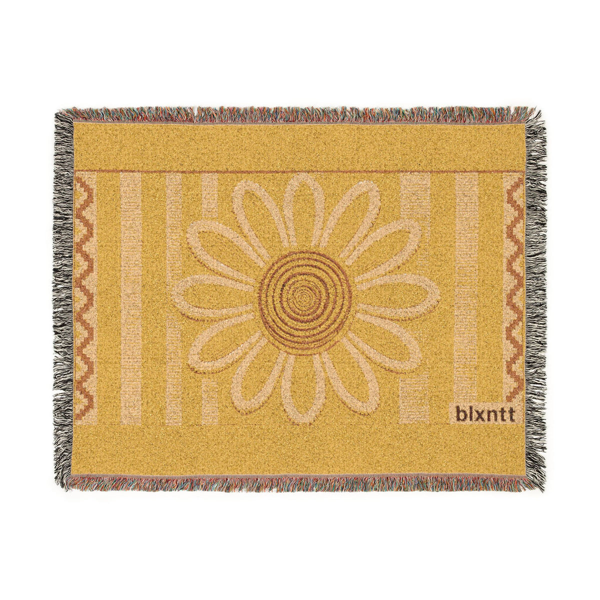 BLXNTT Yellow Hippie Woven Blanket #1