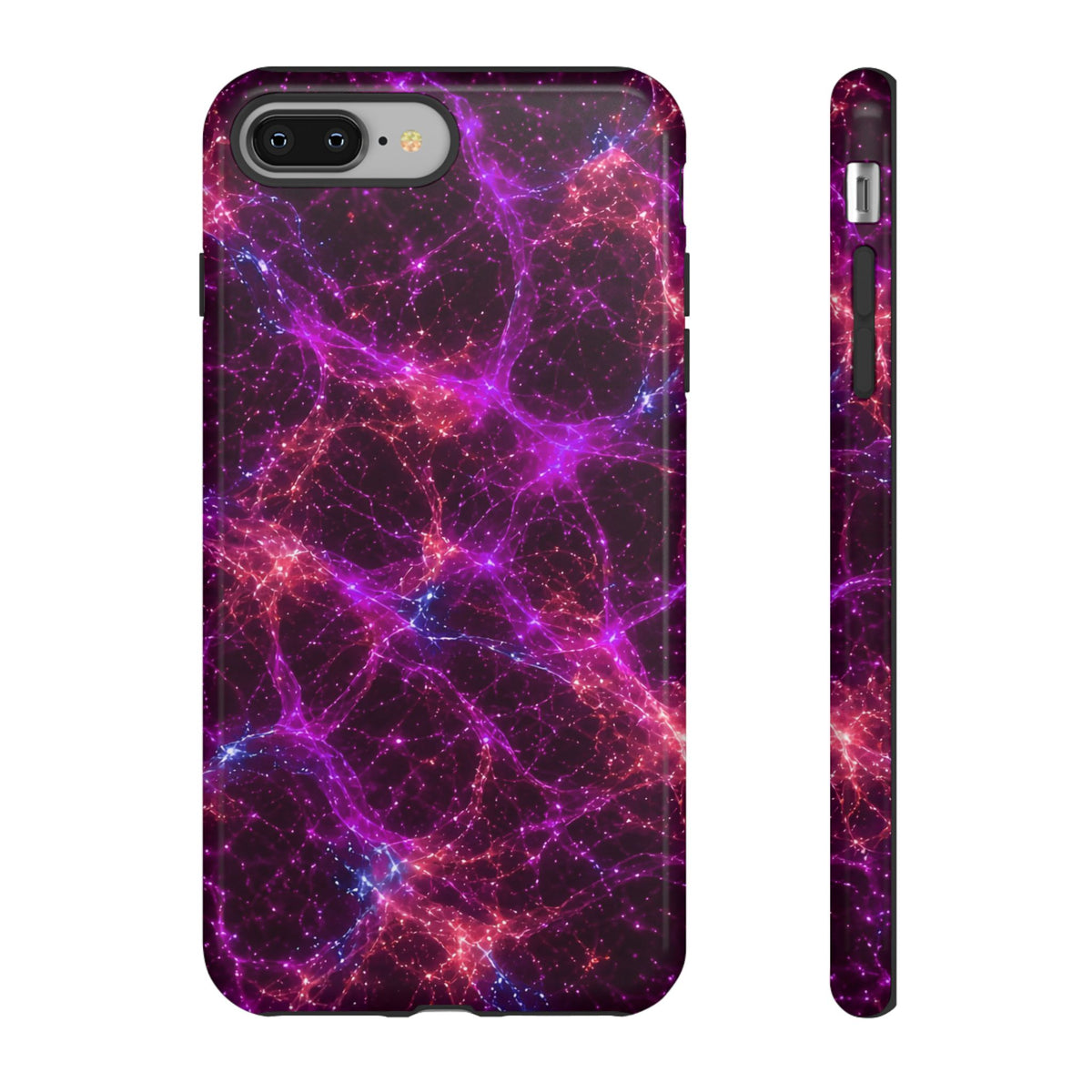 Neon Mycelium - Ember Orchid Phone Case