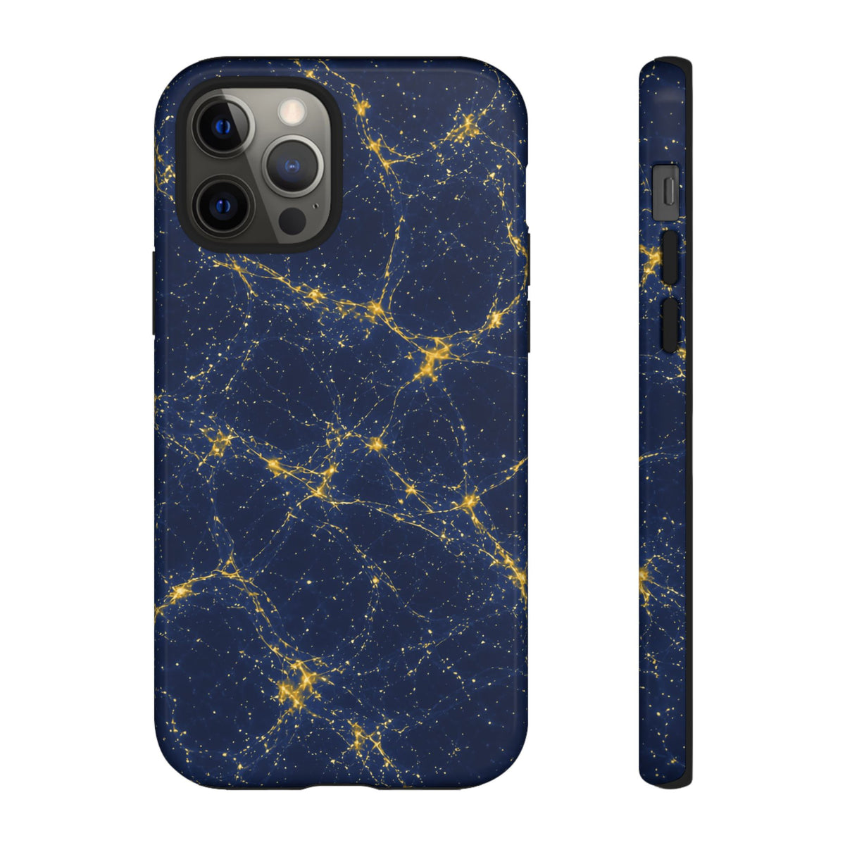 Neon Mycelium - Mustard Navy Phone Case