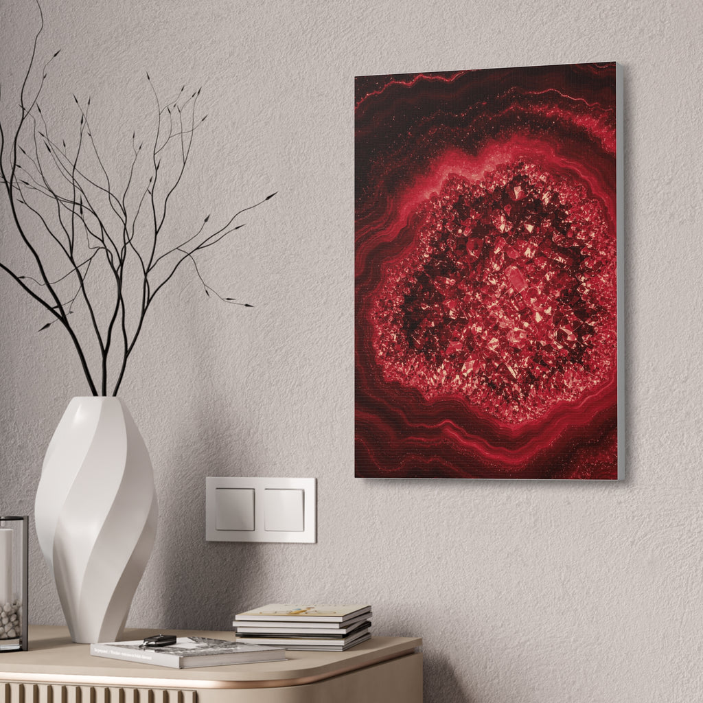 Geode Core - Cherry Cola Glossy Canvas