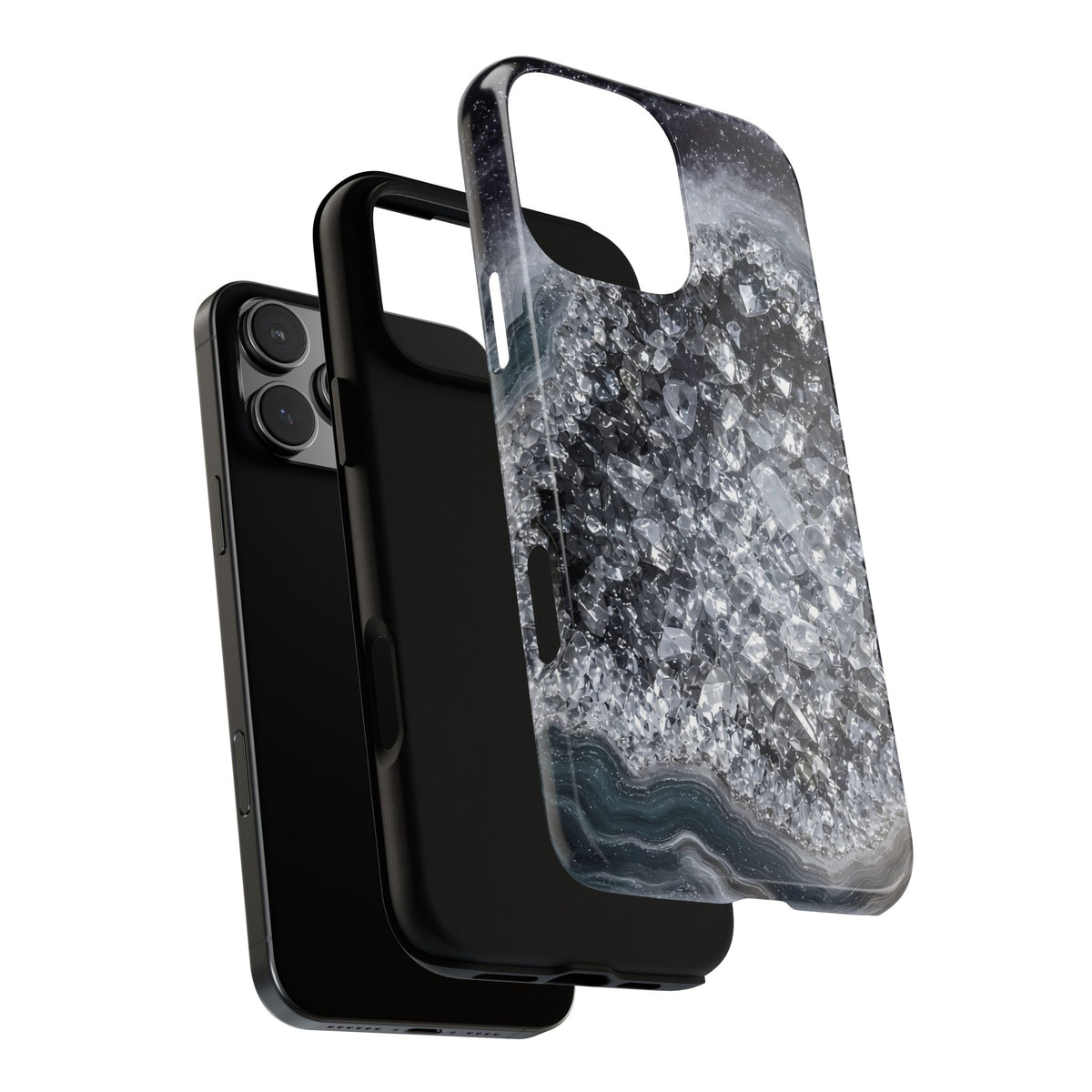 Geode Core - Silver Smoke Phone Case