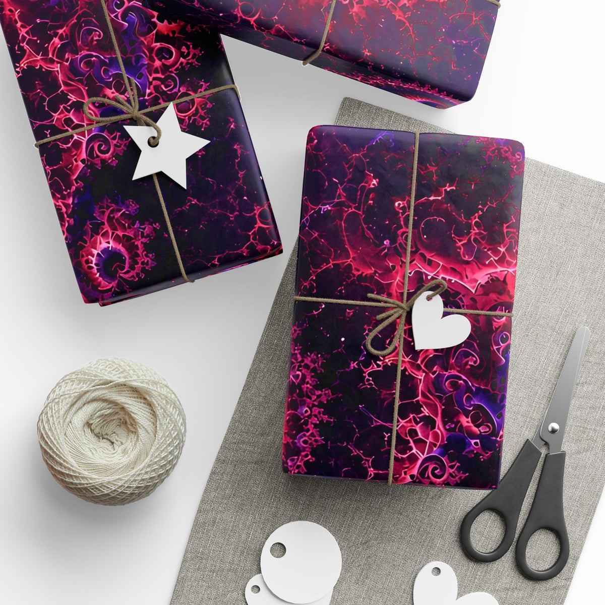 Copper Infinity - Hot Pink & Violet Wrapping Paper