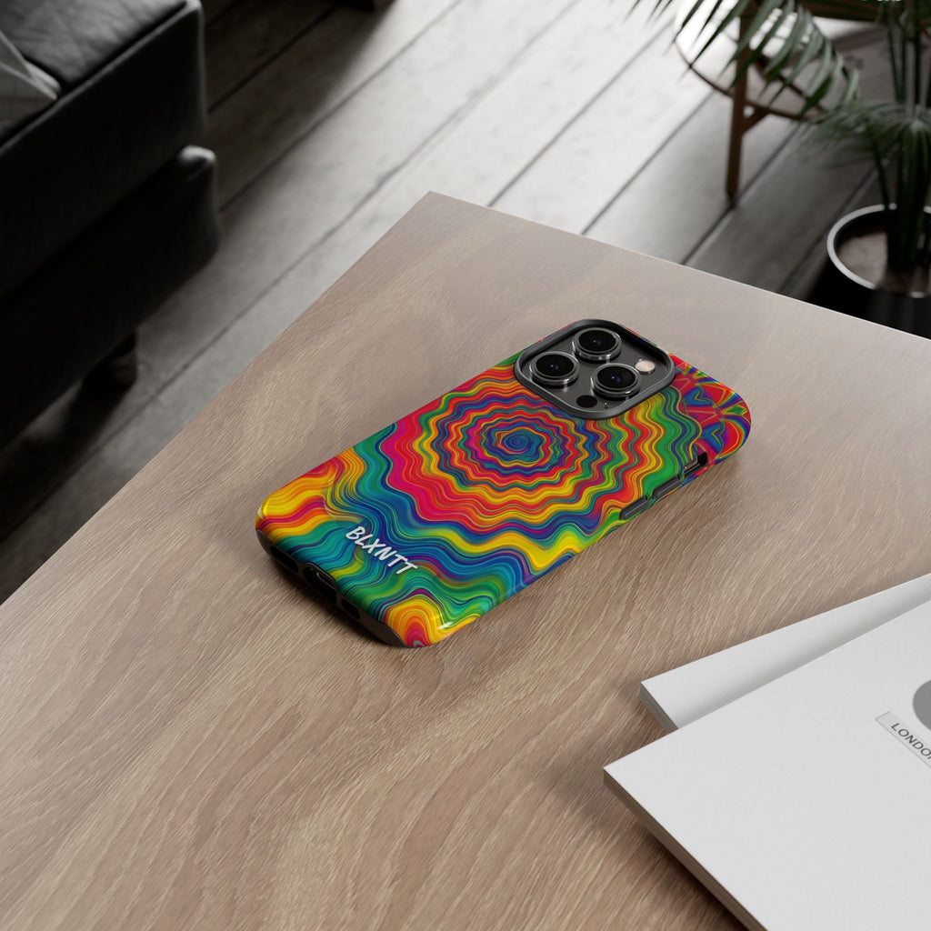 Hypnotic Rainbow Ripple Phone Case