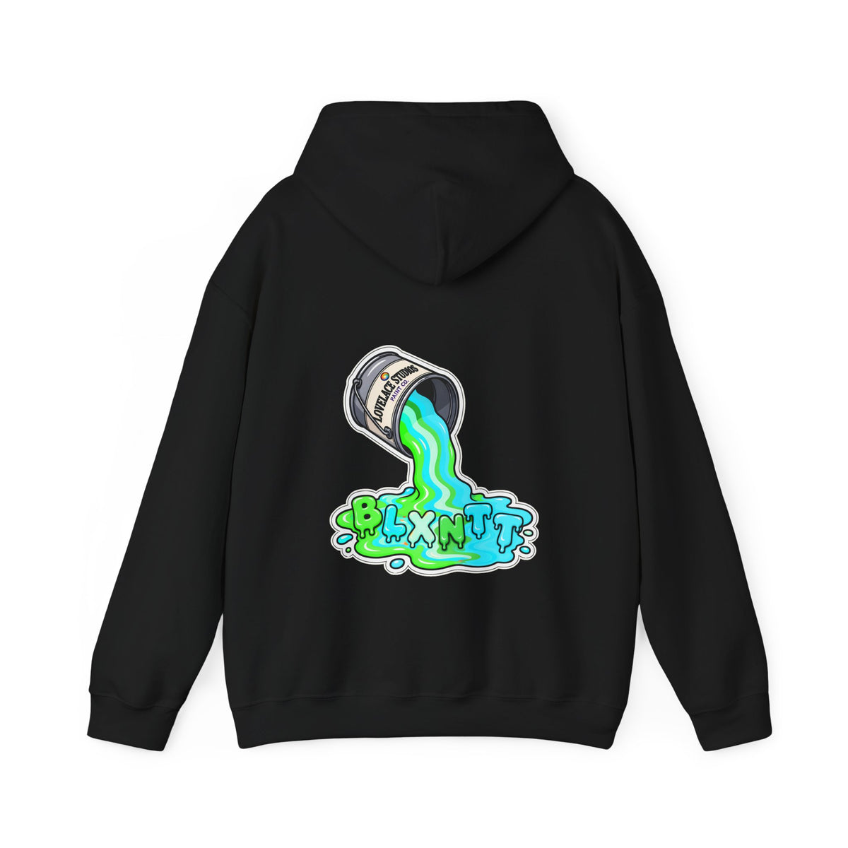 BLXNTT Paint Spill Hoodie - Neon (Black)
