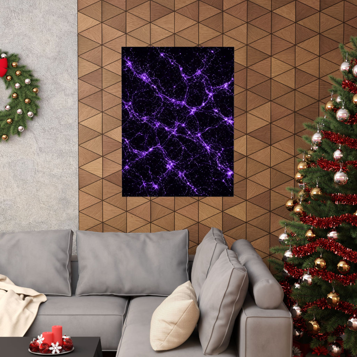 Neon Mycelium - Ultraviolet Poster