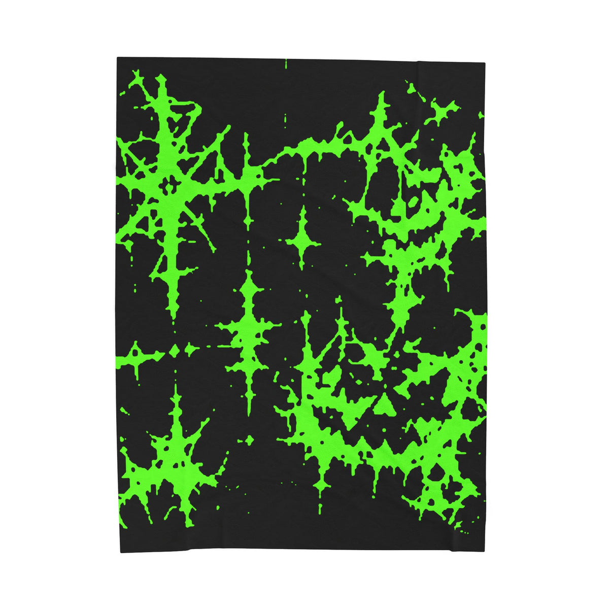Green Spiderweb Pumpkin Blanket