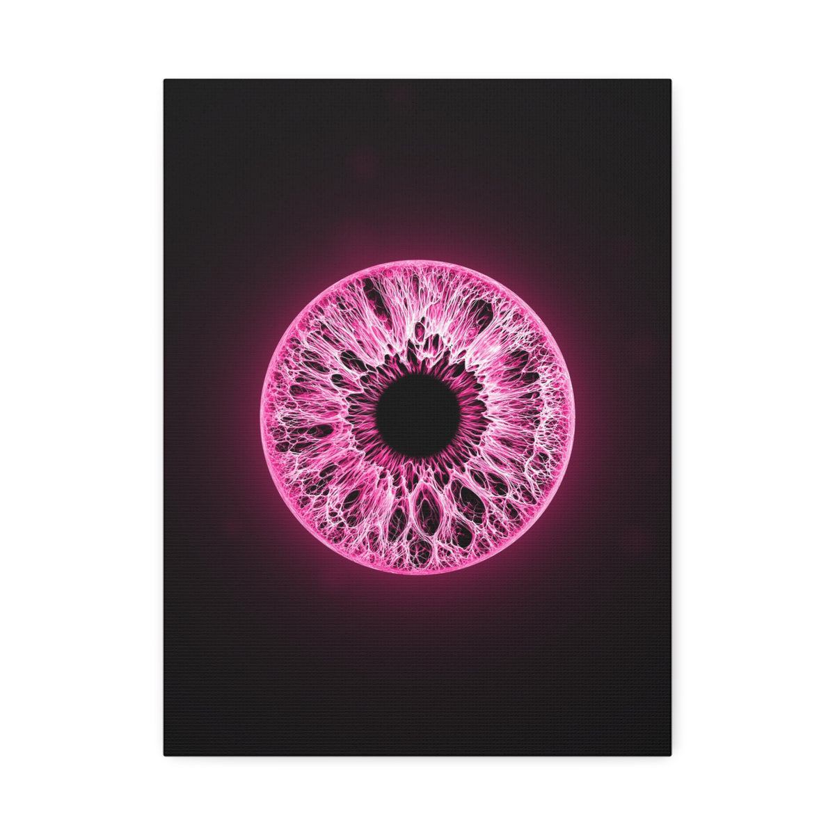 BLXNTT Iris – Lace Web Neon Pink Glossy Canvas