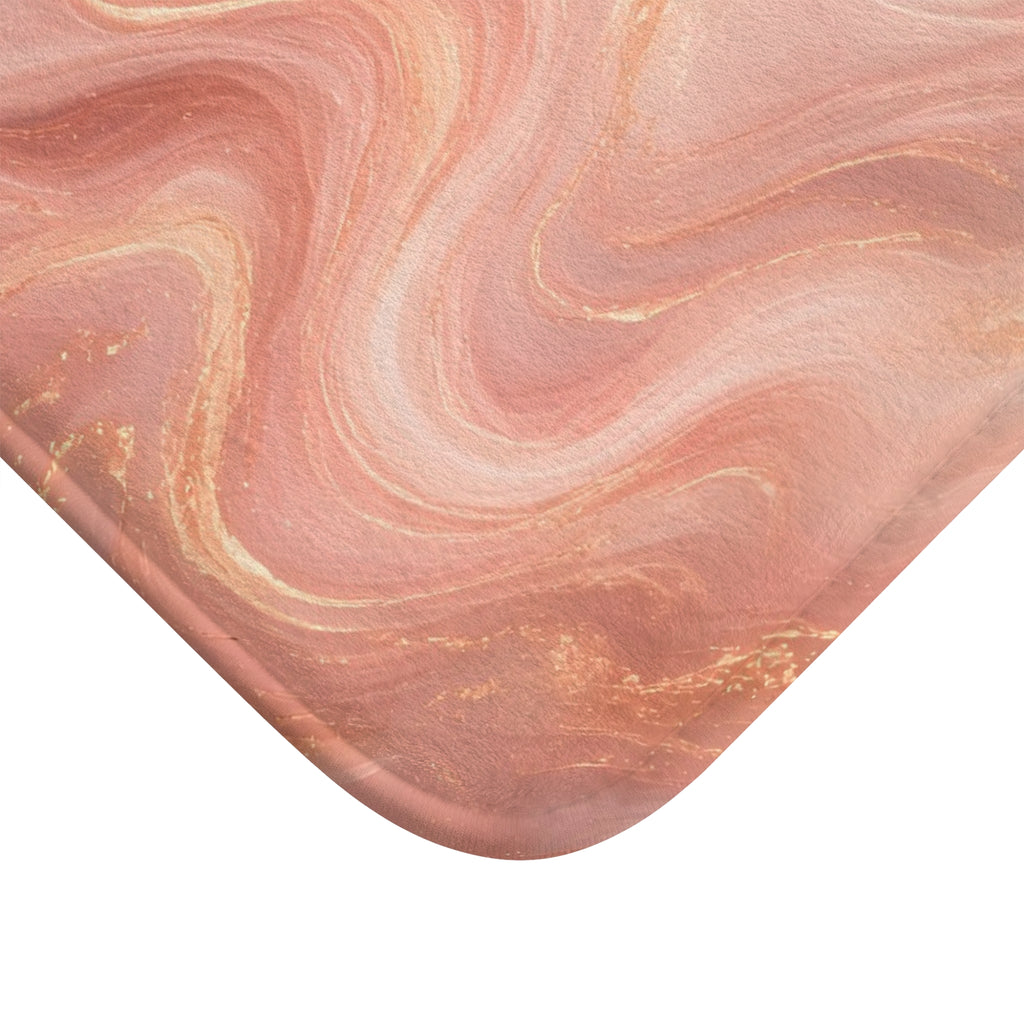 Rose Gold Marble Bath Mat