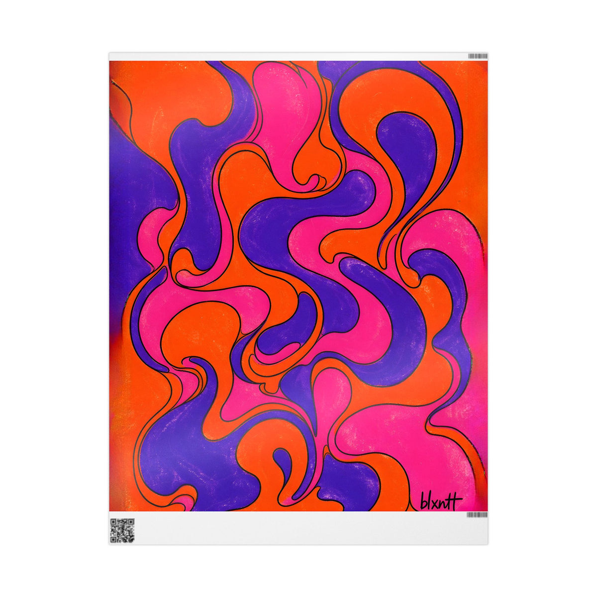Fillmore Flow - Synthwave Wrapping Paper