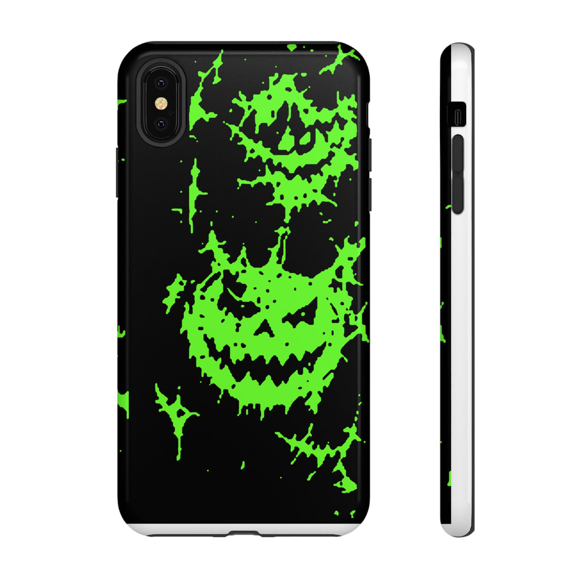 Green Spiderweb Pumpkin Phone Case