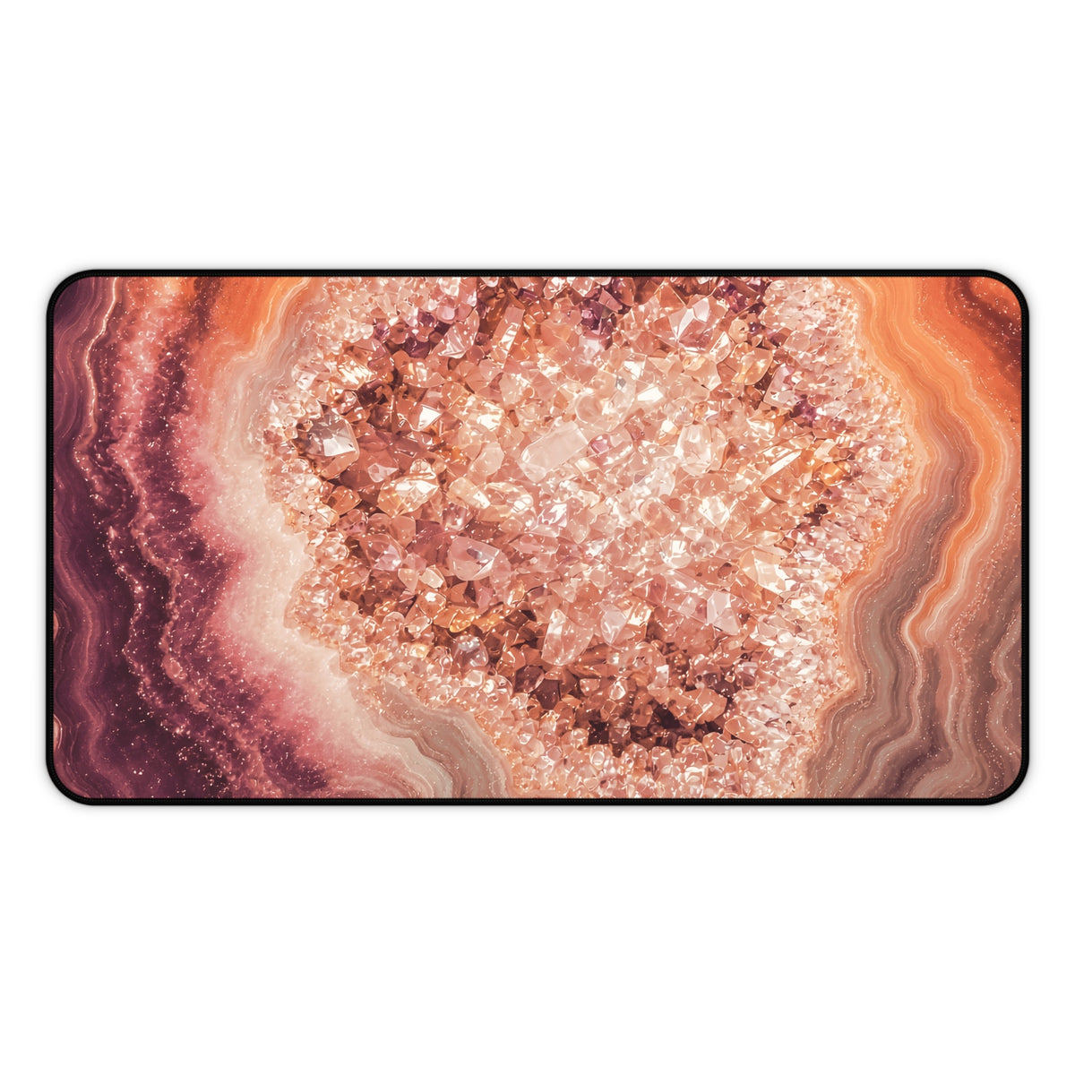 Geode Core - Peach Sorbet Desk Mat