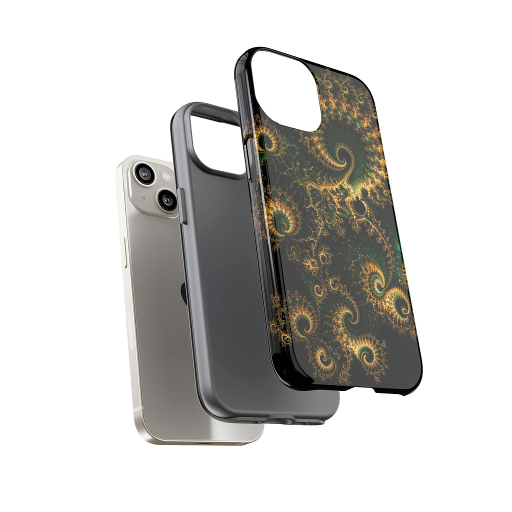 Copper Infinity - Emerald & Gold Phone Case