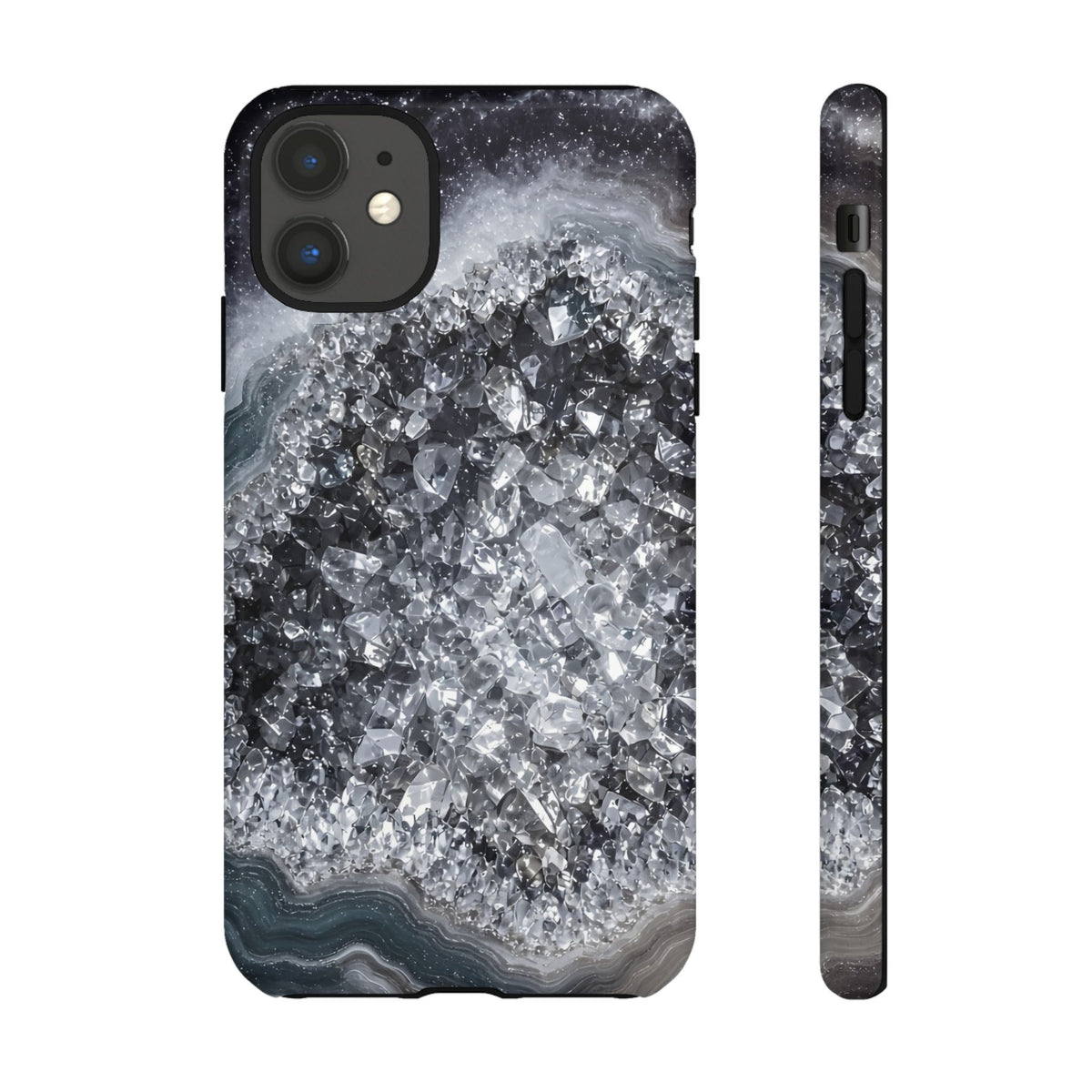 Geode Core - Silver Smoke Phone Case