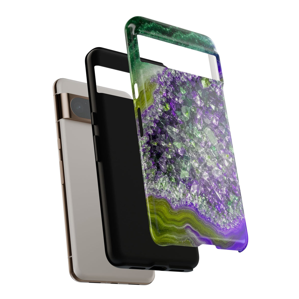 Geode Core - Ruby Emerald Phone Case