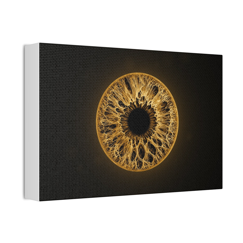 BLXNTT Iris – Lace Web Amber Glossy Canvas