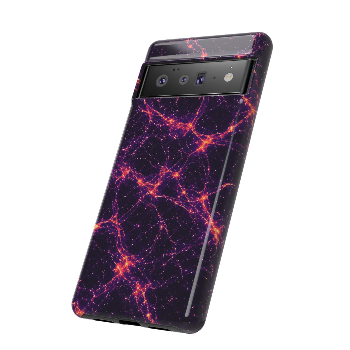 Neon Mycelium - Sunset Synapse Phone Case