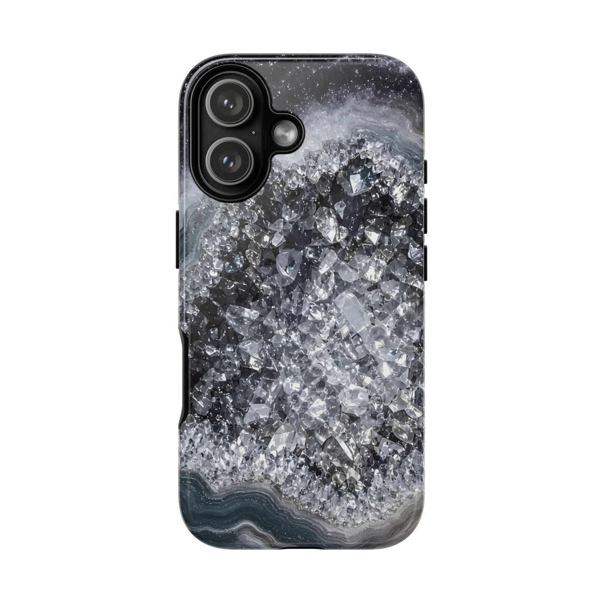 Geode Core - Silver Smoke Phone Case