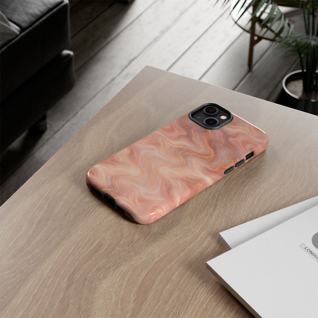Rose Gold Marble Phone Case