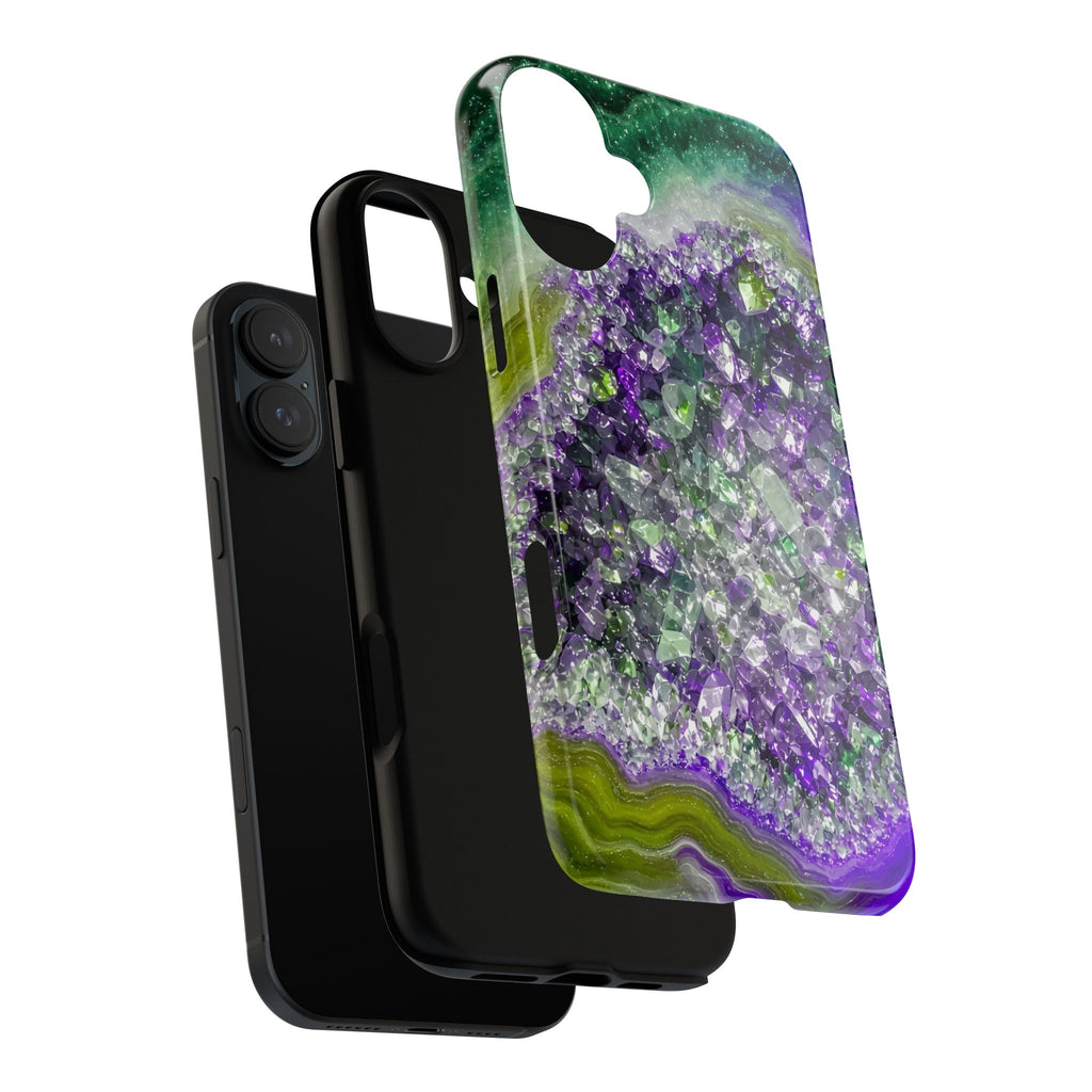 Geode Core - Ruby Emerald Phone Case