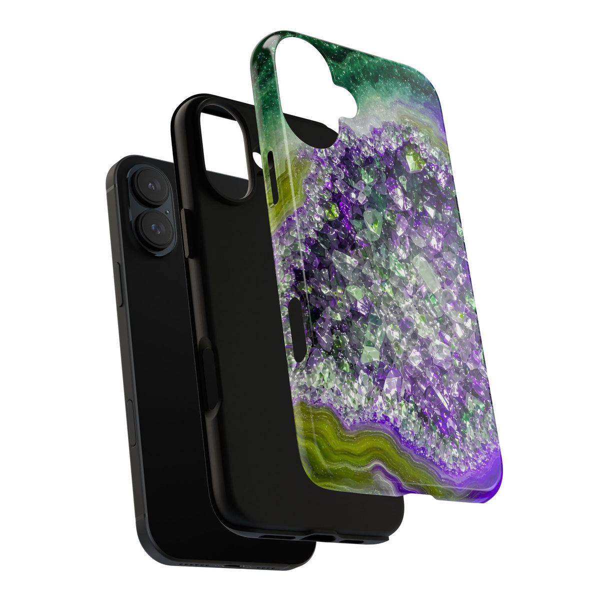 Geode Core - Ruby Emerald Phone Case