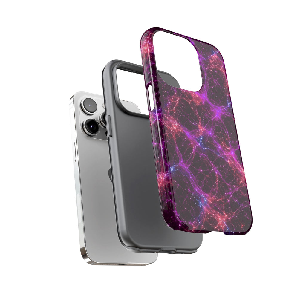 Neon Mycelium - Ember Orchid Phone Case