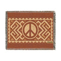 BLXNTT Orange Hippie Woven Blanket #3