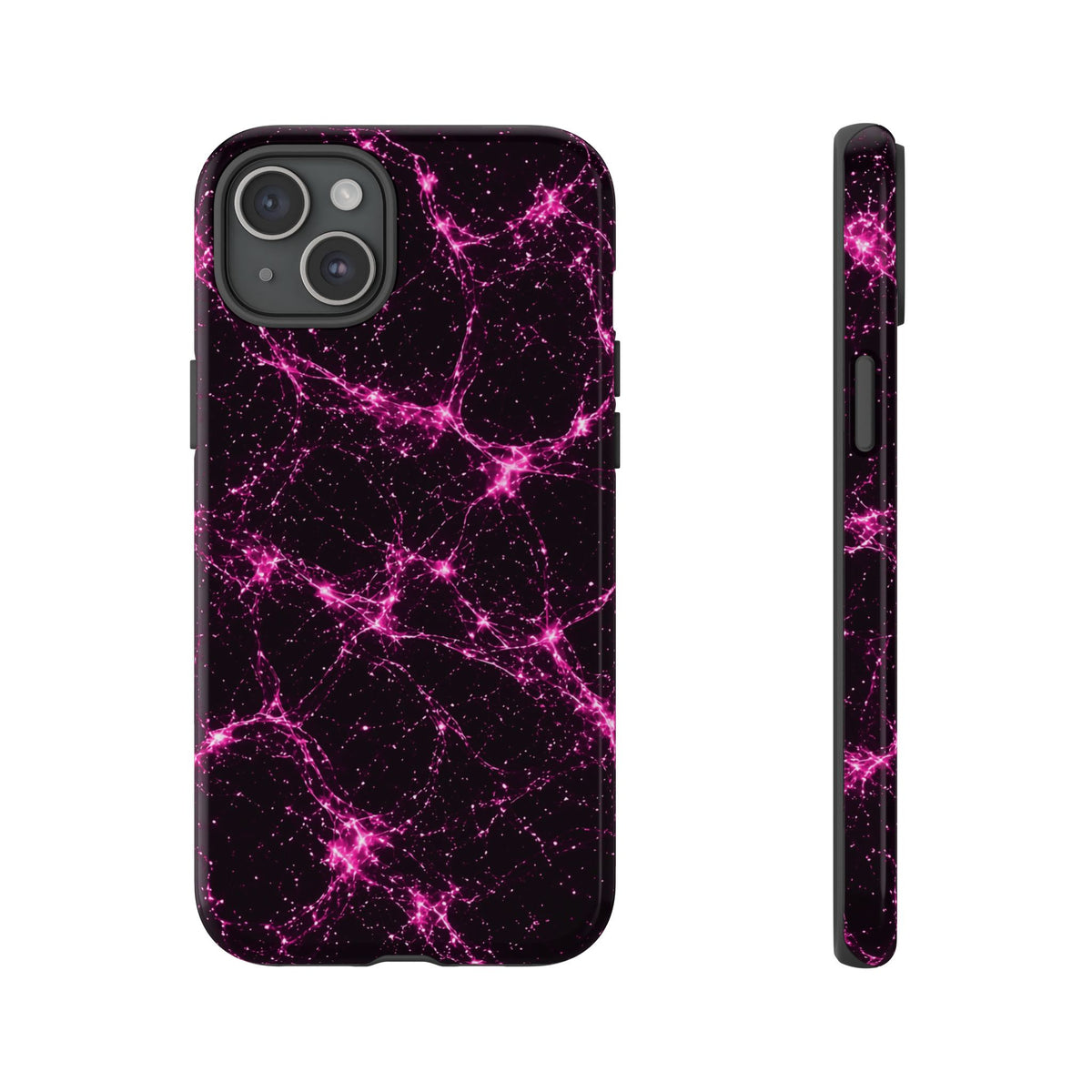 Neon Mycelium - Hot Pink Pulse Phone Case