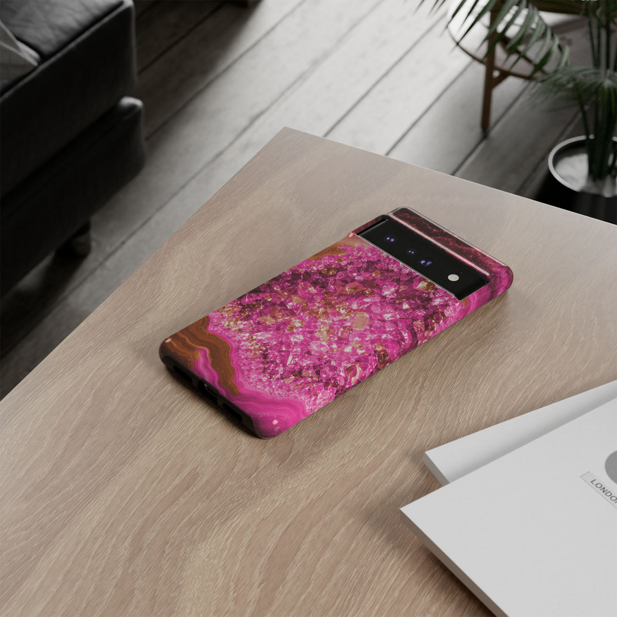 Geode Core - Terracotta Neon Phone Case