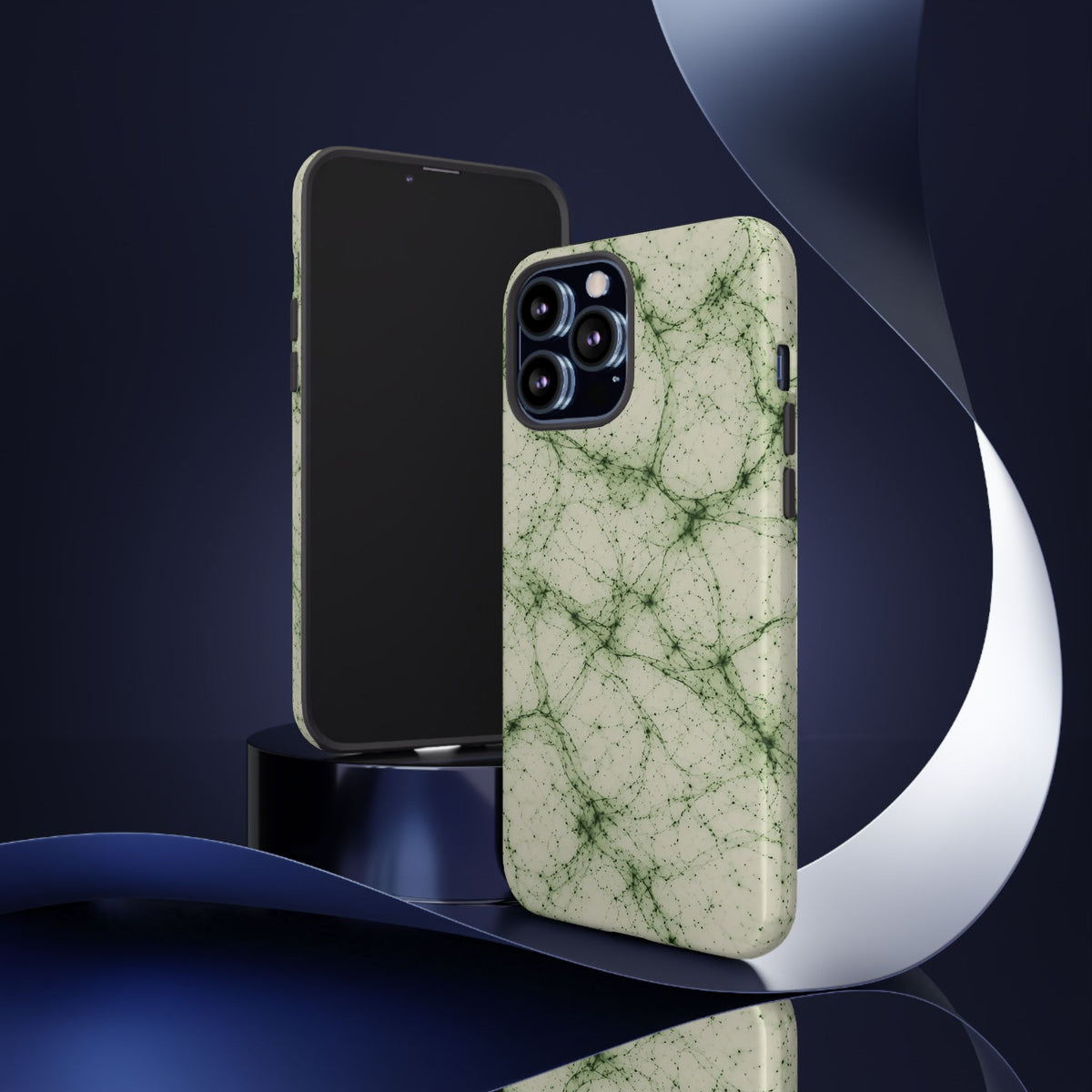 Neon Mycelium - Matcha Latte Phone Case