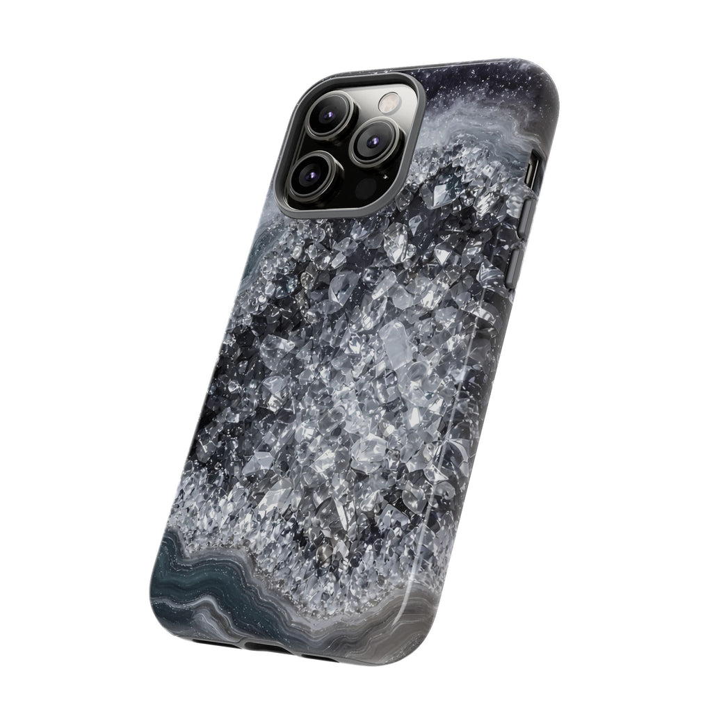 Geode Core - Silver Smoke Phone Case
