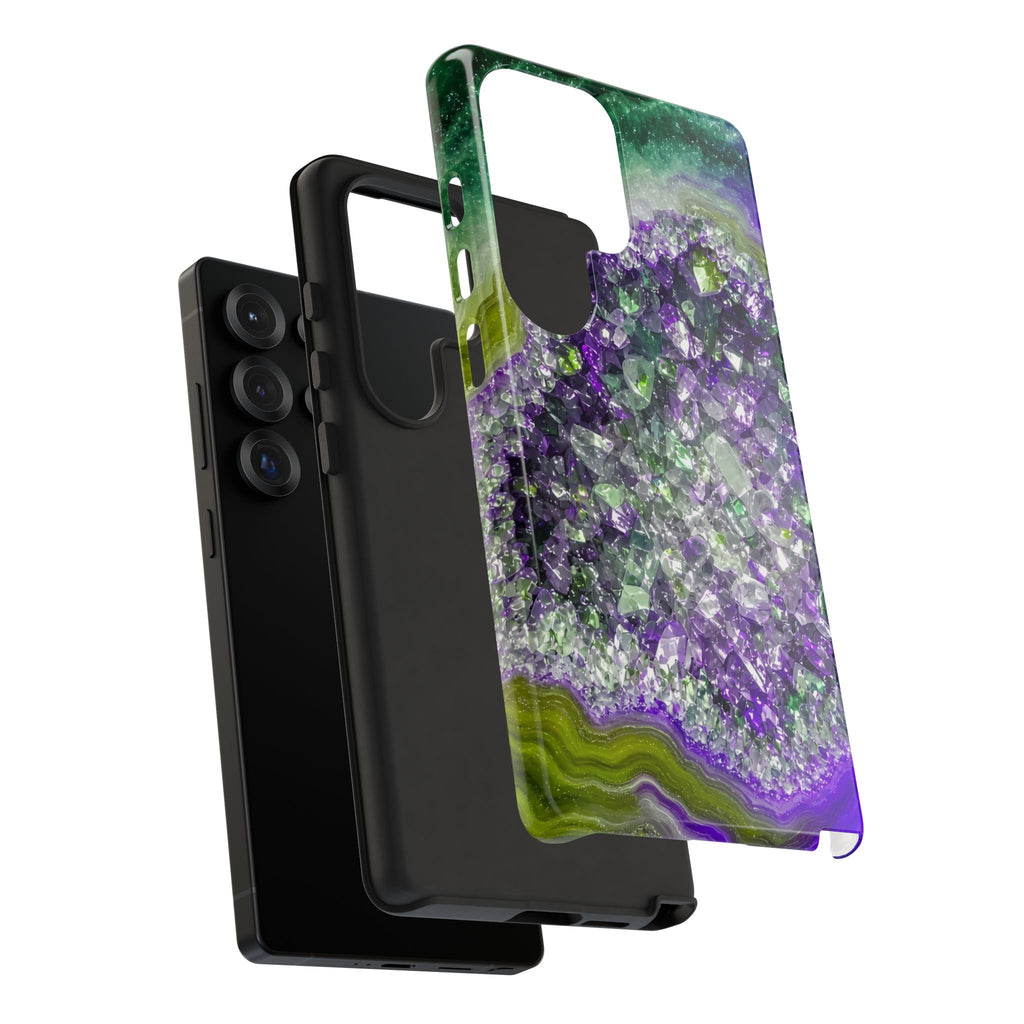 Geode Core - Ruby Emerald Phone Case