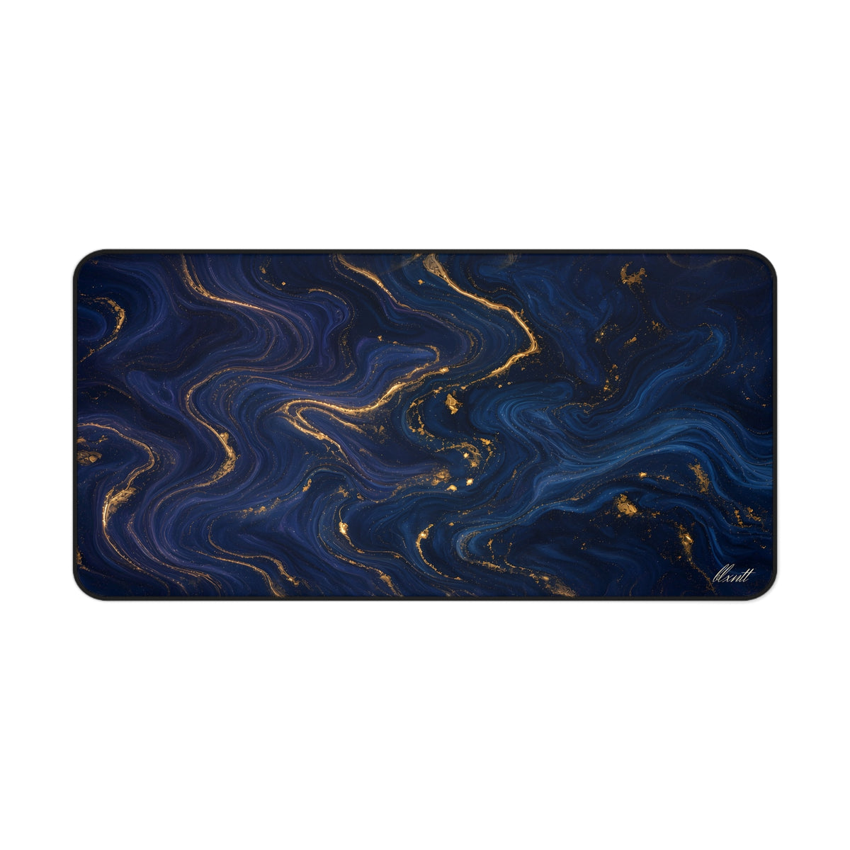 Navy & Gold Marble Desk Mat