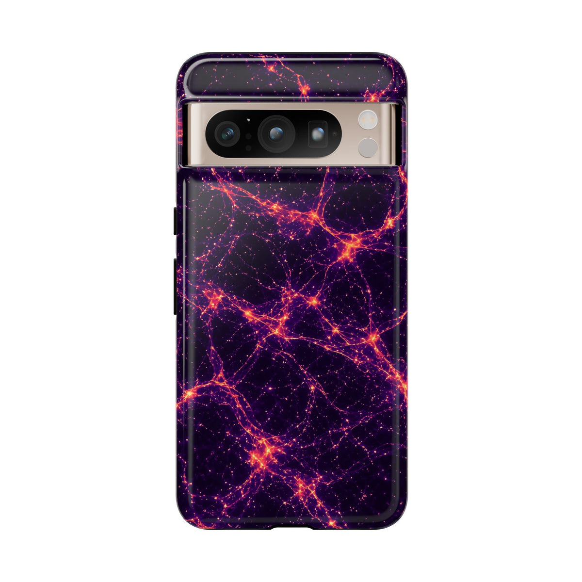 Neon Mycelium - Sunset Synapse Phone Case