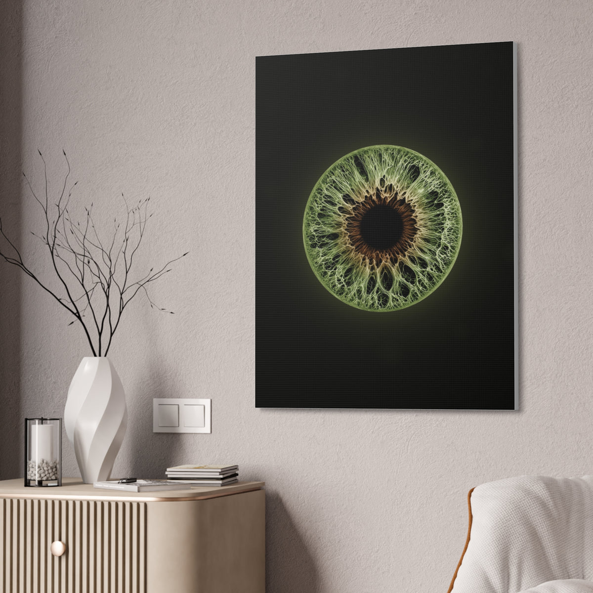 BLXNTT Iris – Lace Web Hazel Glossy Canvas