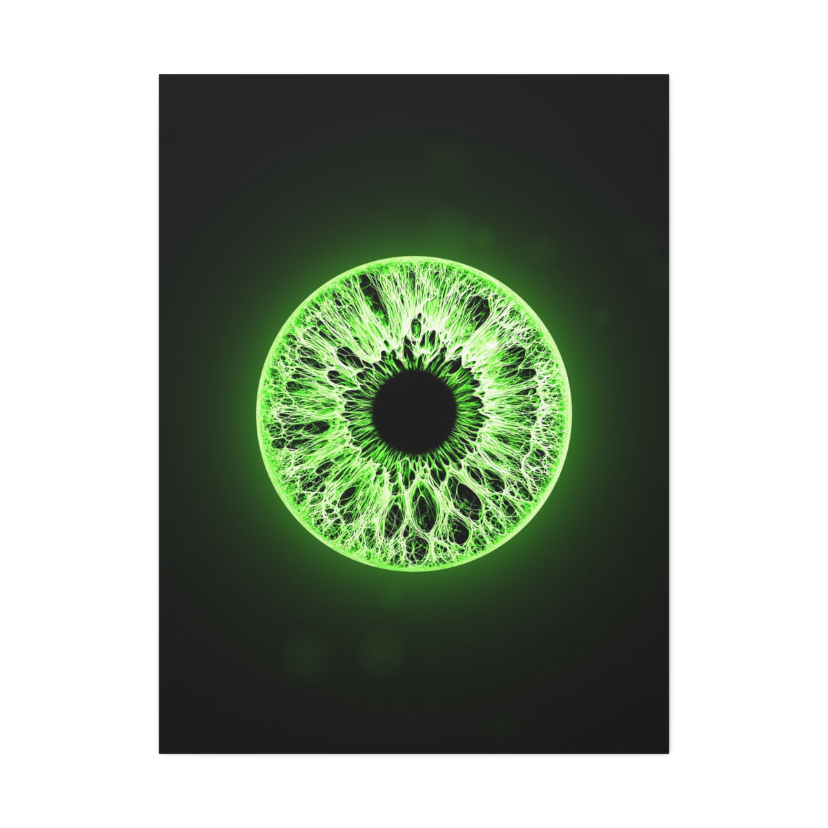 BLXNTT Iris – Lace Web Lime Shock Glossy Canvas