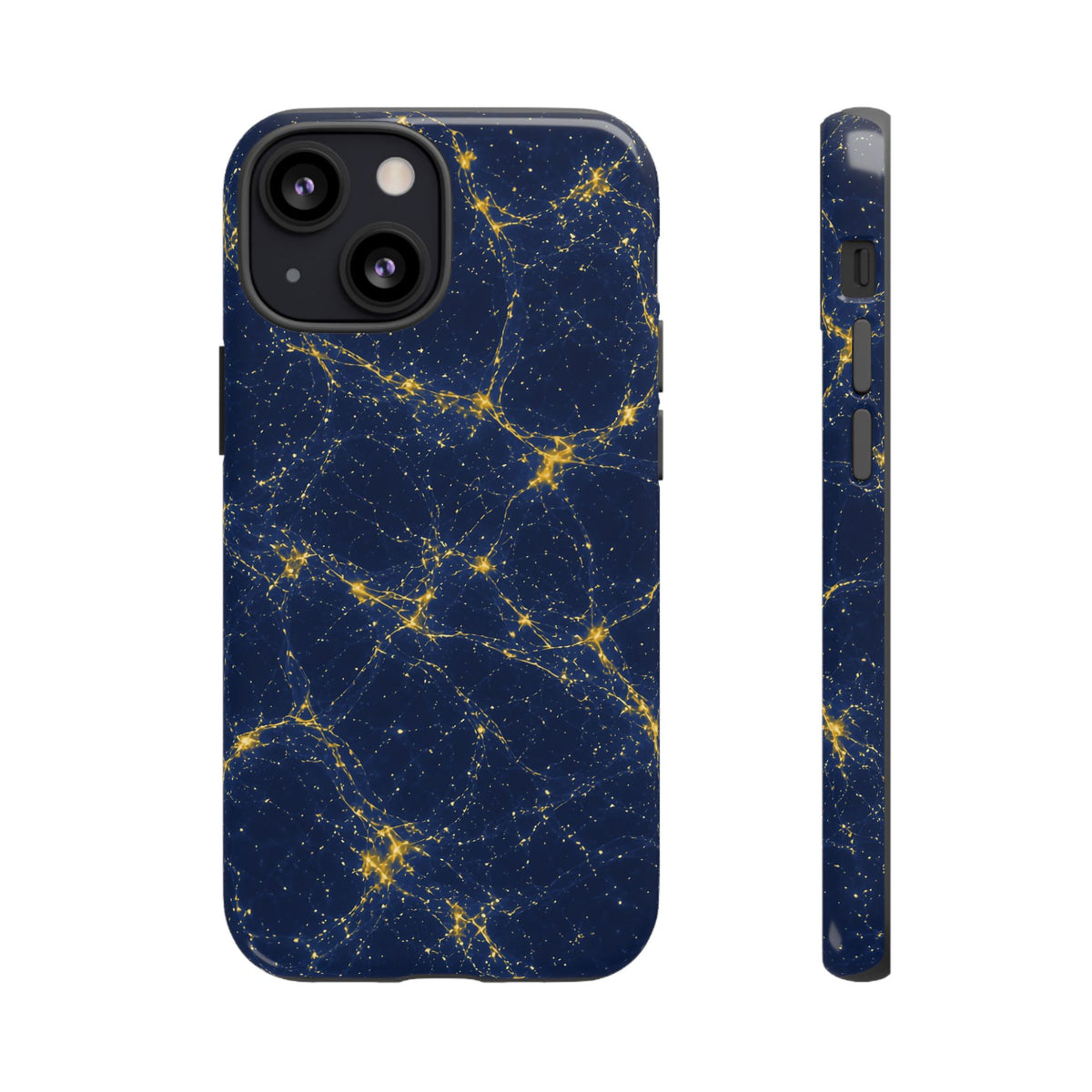 Neon Mycelium - Mustard Navy Phone Case