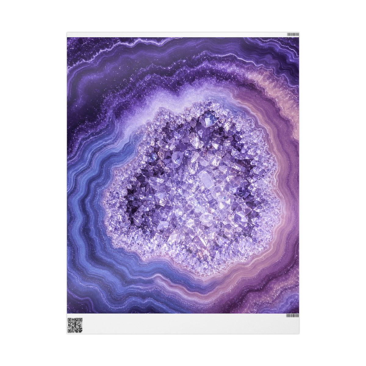 Geode Core - Lilac Dream Wrapping Paper
