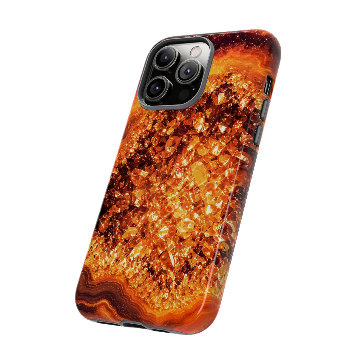 Geode Core - Molten Lava Phone Case