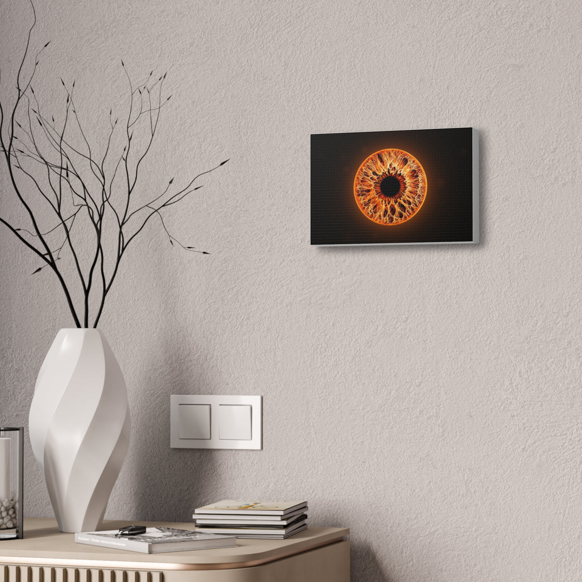 BLXNTT Iris – Lace Web Inferno Glossy Canvas