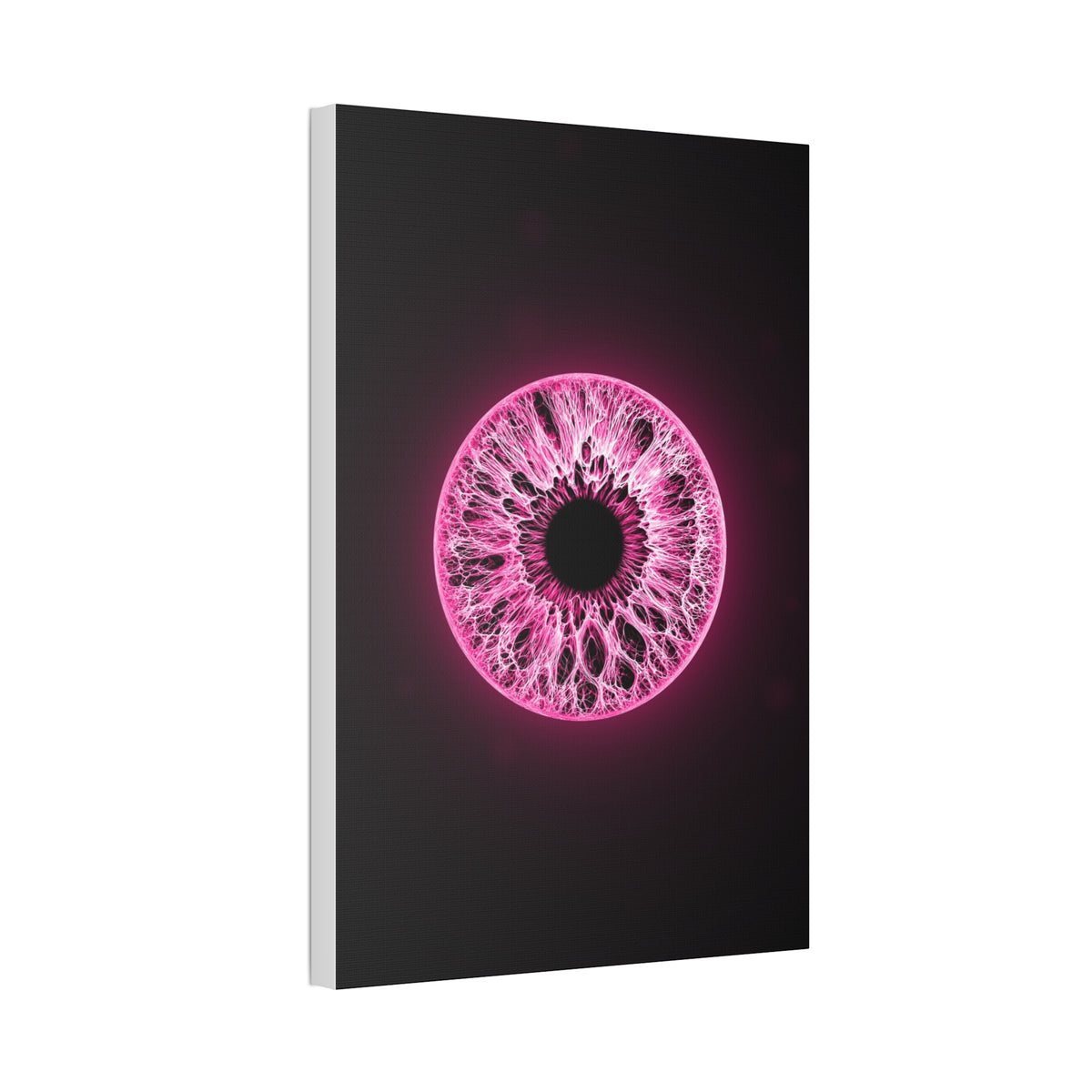 BLXNTT Iris – Lace Web Neon Pink Glossy Canvas