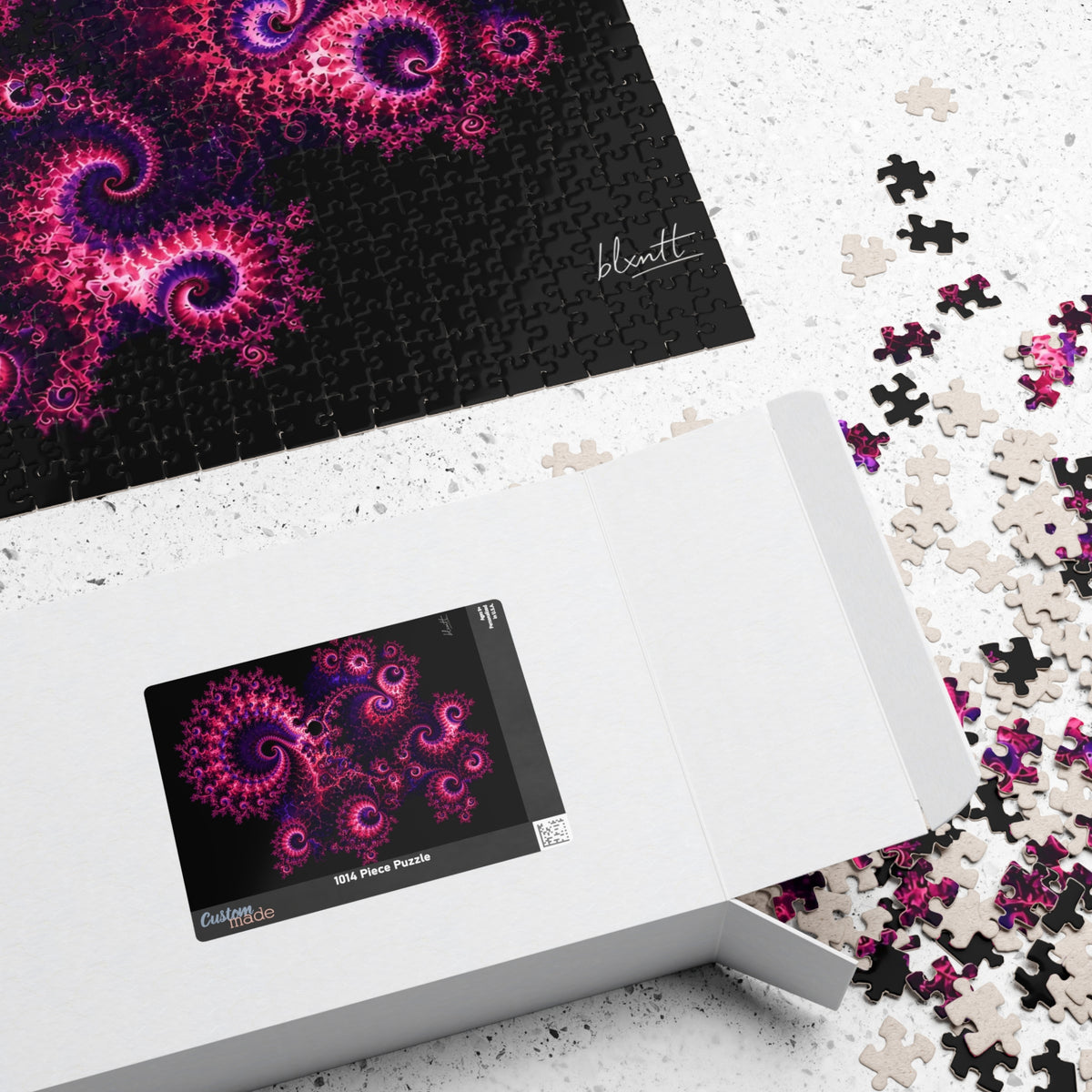 Copper Infinity - Hot Pink & Violet Jigsaw Puzzle