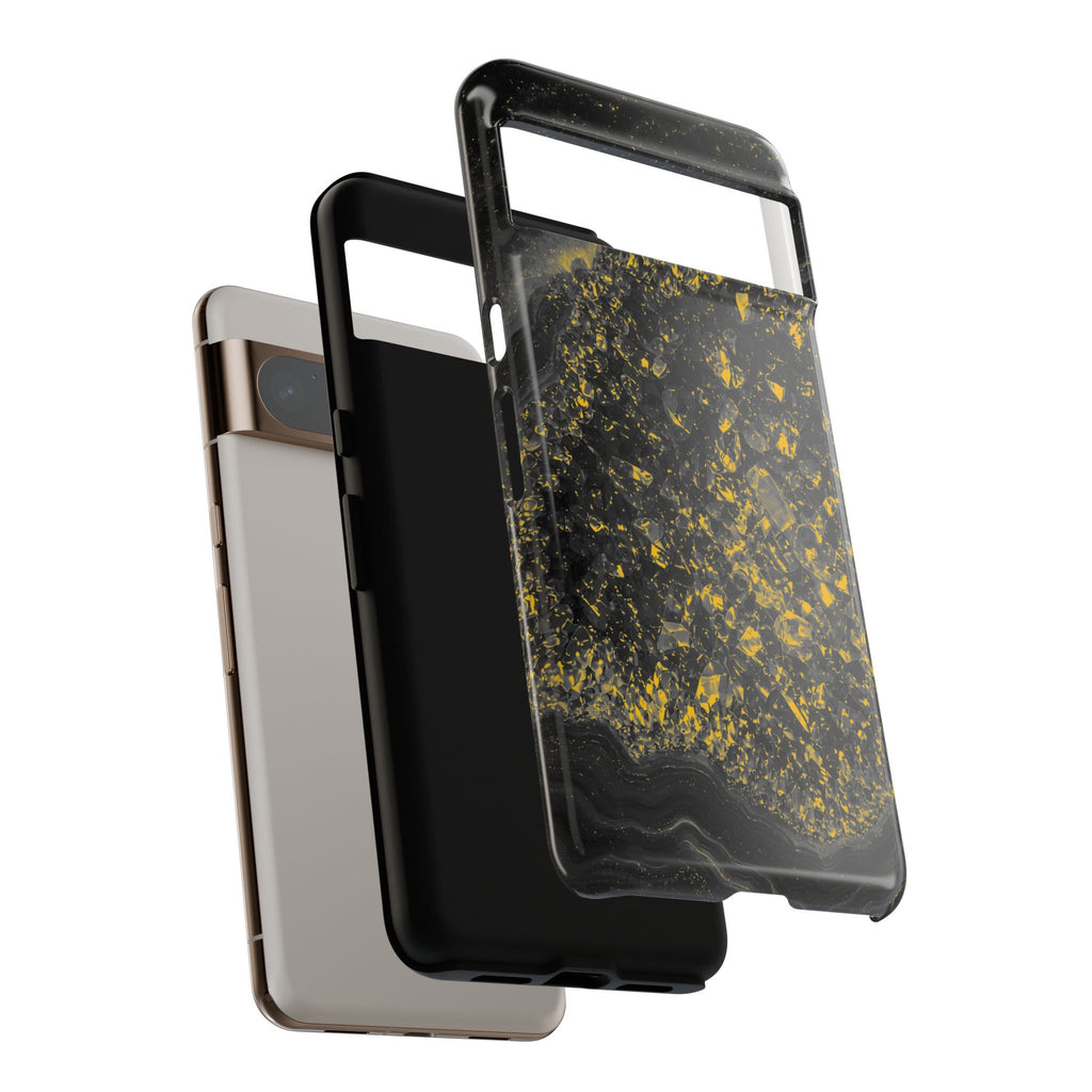 Geode Core - Mono Gold Spark Phone Case