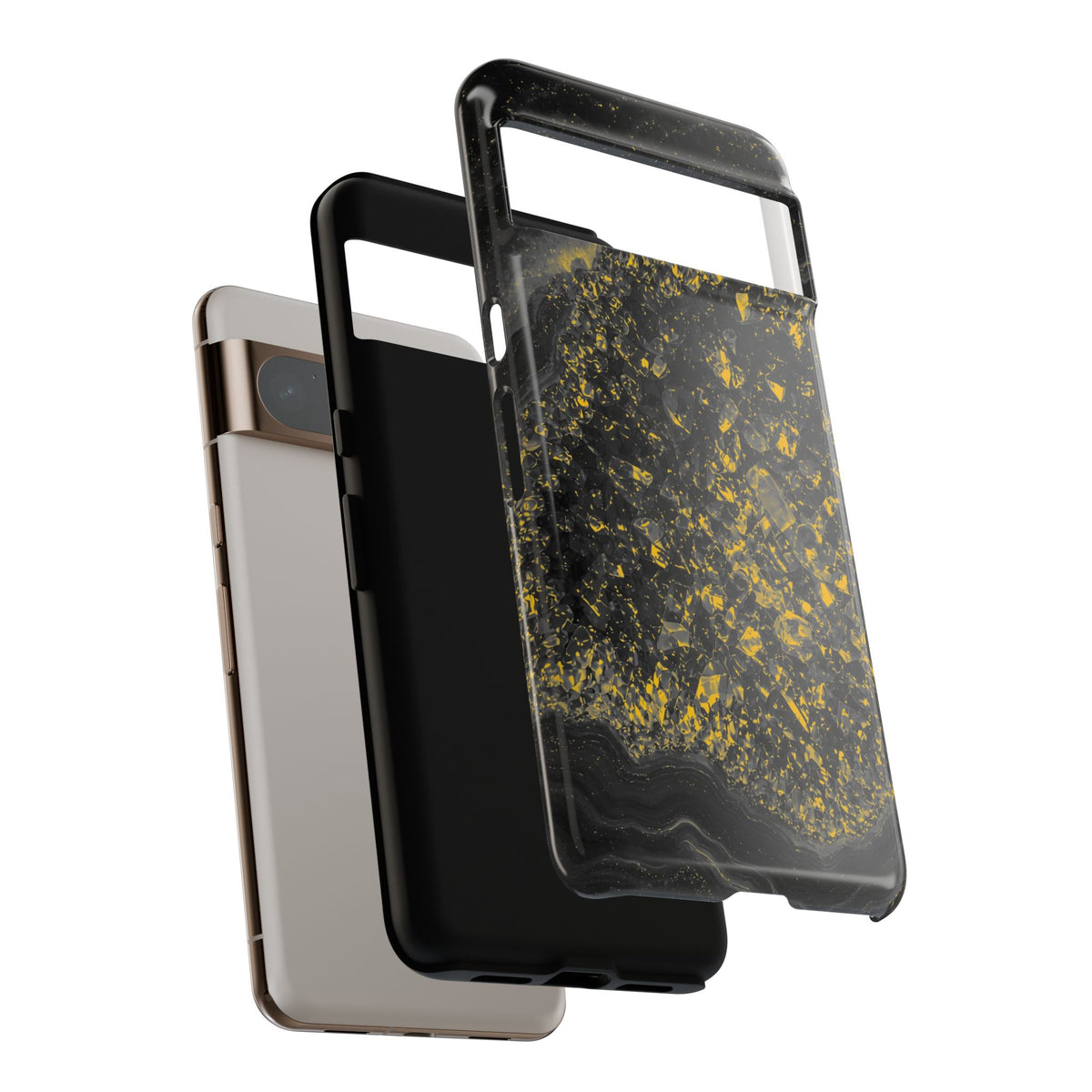 Geode Core - Mono Gold Spark Phone Case