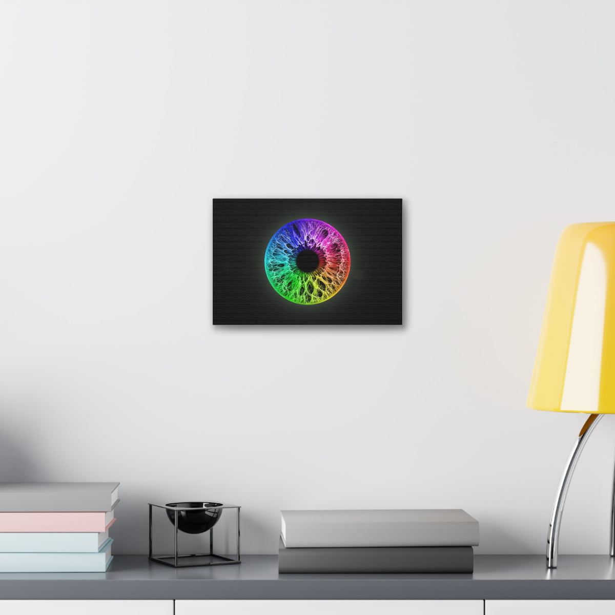 BLXNTT Iris – Lace Web Rainbow Sectors Glossy Canvas