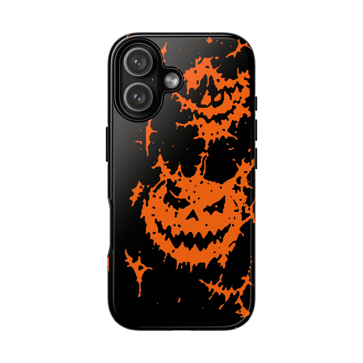 Orange Spiderweb Pumpkin Phone Case